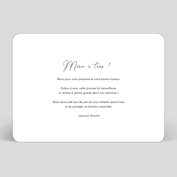 Cartes de Remerciements Commande Client personnalisables - Popcarte