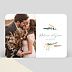 Carte remerciement mariage Just Married Floral