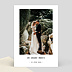 Carte remerciement mariage Polaroid Simple  Recto