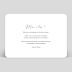 Carte remerciement mariage Charme Classique Verso