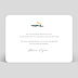 Carte remerciement mariage Just Married Floral Verso