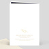 Carte remerciement mariage Fleurs Ocre Verso