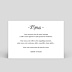 Carte remerciement mariage Tirets Blanc Verso