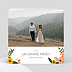 Carte remerciement mariage Bouquet Printanier