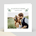 Carte remerciement mariage Eucalyptus  Recto