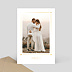 Carte remerciement mariage Cadre Chic Photo Simple Recto