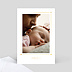 Carte remerciement naissance Cadre Chic Photo Simple