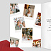Carte remerciements anniversaire Pêle Mêle Polaroid Intérieur Gauche