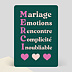 Carte remerciement mariage Acrostiche