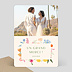 Carte remerciement mariage Jardin