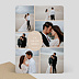 Carte remerciement mariage Pastille ovale