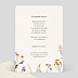 Carte remerciement mariage Bouquet Sauvage Verso