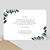 Carte remerciement mariage Branche d’Eucalyptus Verso