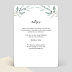 Carte remerciement mariage Branche d'Oliviers Verso