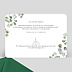 Carte remerciement mariage Cadre Eucalyptus Verso