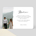 Carte remerciement mariage Effet Photo Paysage Verso