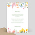 Carte remerciement mariage Jardin Verso