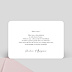 Carte remerciement mariage Wild Flowers sans photo Verso