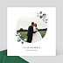 Carte remerciement mariage Petite Couronne Eucalyptus