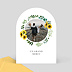 Carte remerciement mariage Tournesol