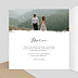 Carte remerciement mariage Effet Photo avec graines Intérieur Gauche