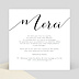 Carte remerciement mariage Stylo Plume Verso