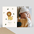 Carte remerciement naissance Petit Lion Photo Recto