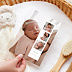 Carte remerciement naissance Photomaton Portrait