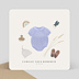 Carte remerciement naissance Layette Myrtille