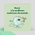 Carte remerciement invitation Meilleure du Monde