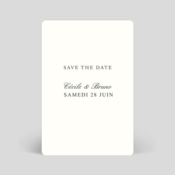 Save the Date Classique beige