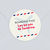 Sticker Anniversaire Boarding Pass