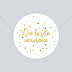 Sticker Anniversaire Golden Dots