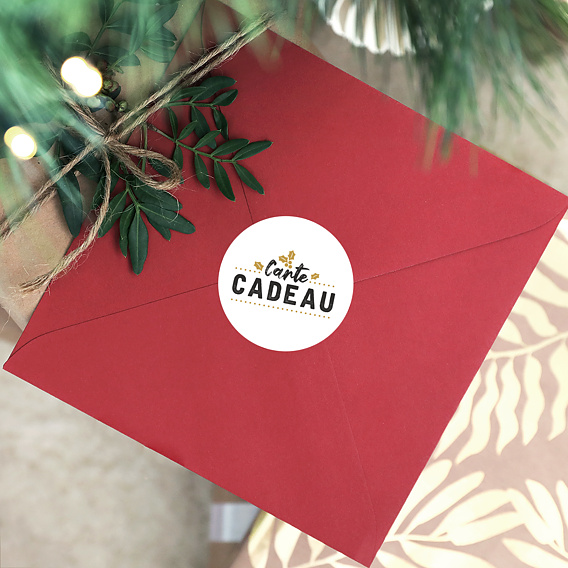 Sticker de Noël Carte Cadeau - Popcarte