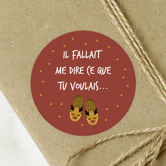 Stickers de Noël  Il fallait me dire