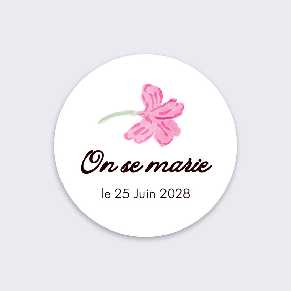 Stickers mariage Jardin botanique