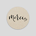  Sticker Mariage Merci Coeur Kraft