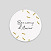  Sticker Mariage Paillettes Chic Recto