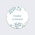  Sticker mariage Petites fleurs bleues