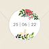  Sticker Mariage Wild Flowers