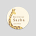 Sticker naissance Girafe Recto