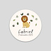Sticker naissance Petit Lion Recto