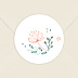 Sticker naissance Couronne de Fleurs