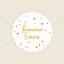 Sticker naissance Golden Dots