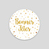 Stickers de Noël  Sticker Golden Dots Recto