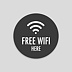 Sticker Professionnel Free wifi Recto