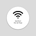 Sticker Professionnel Wifi Identifiants Recto