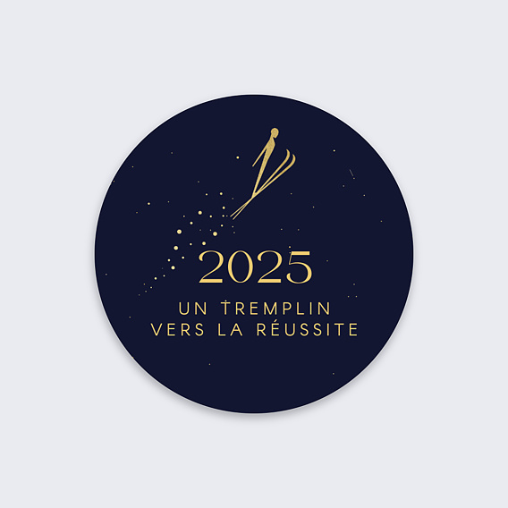 Stickers Voeux Tremplin Popcarte