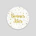 Stickers Voeux  Golden Dots Recto