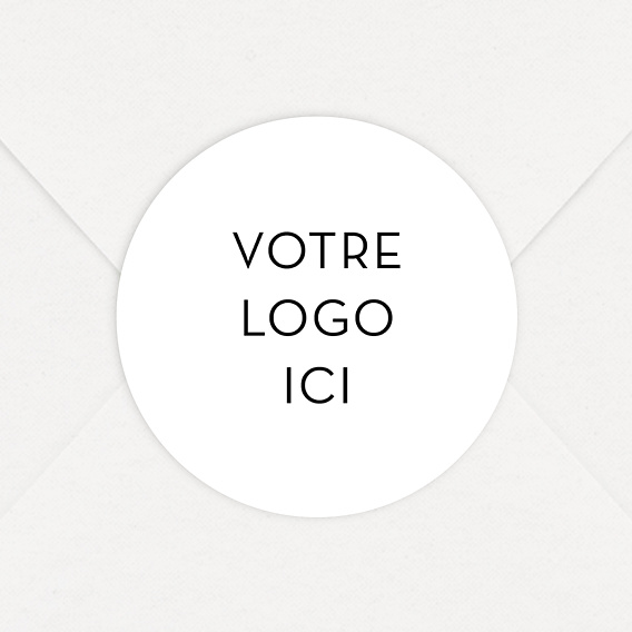 Stickers Voeux Entreprise Logo 100% personnalisable